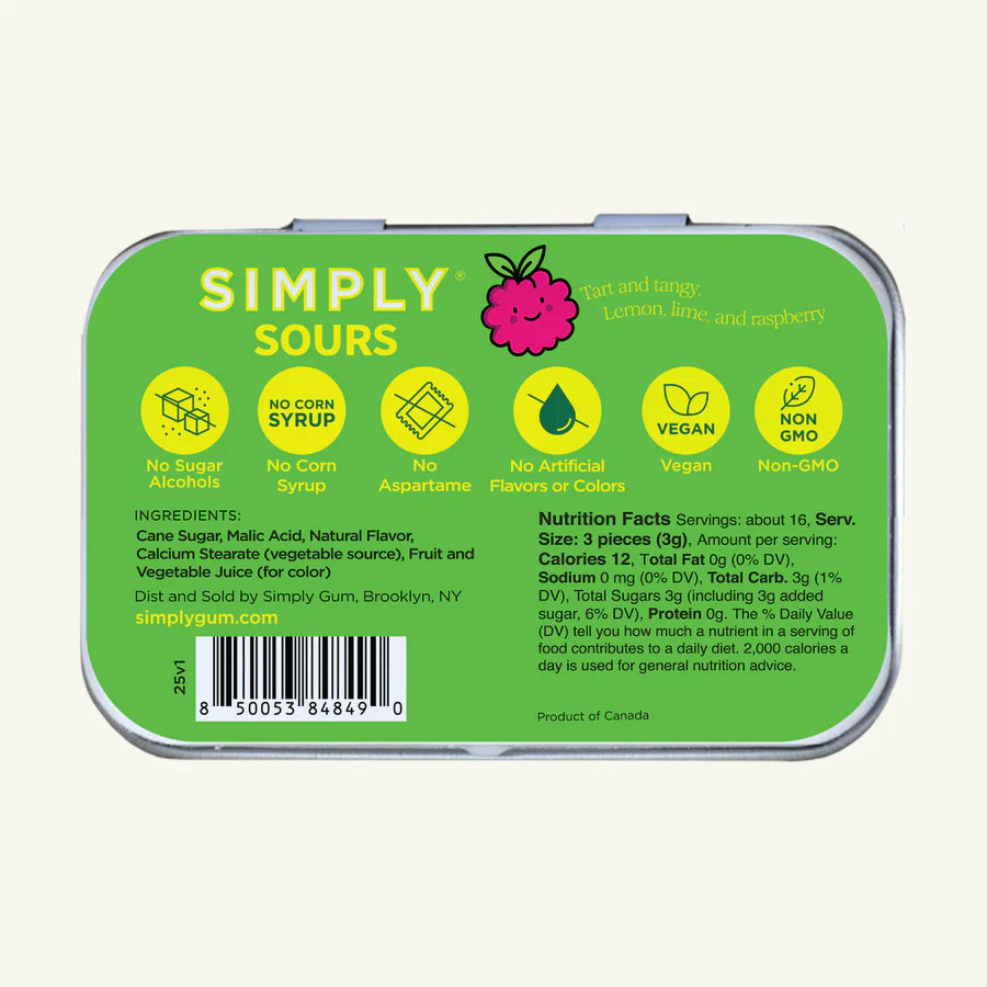 Simply Sours Hard Candy - Citrus Berry Flavor