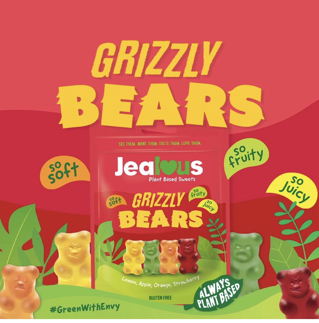 Jealous Vegan Grizzly Bear Gummies - Lemon, Apple, Orange, & Grapefruit 🐻