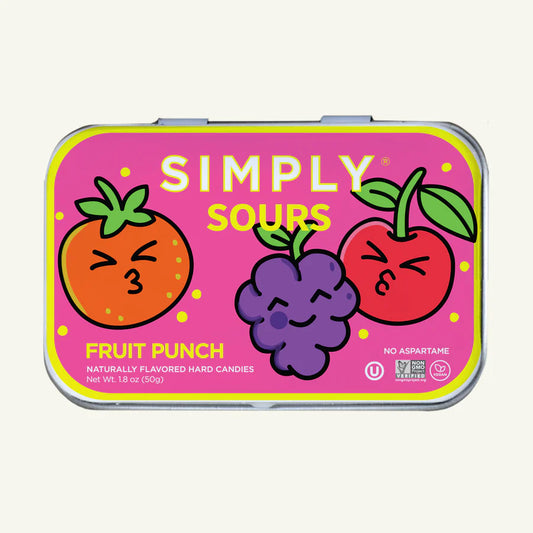 Simply Sours Hard Candy - Fruit Punch Flavor