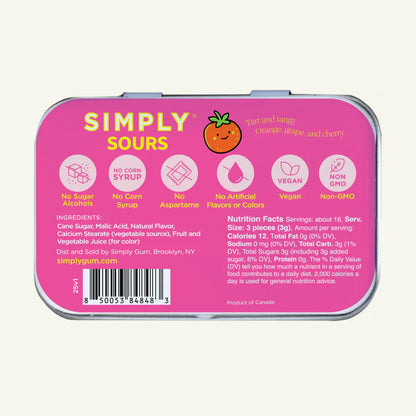 Simply Sours Hard Candy - Fruit Punch Flavor