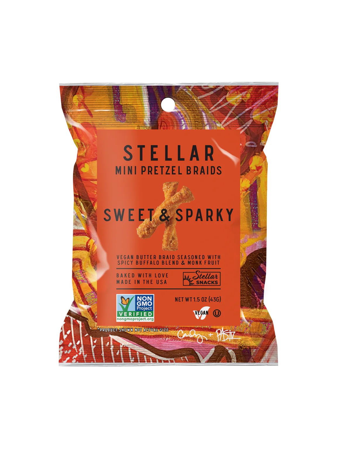 Stellar Snacks Vegan Mini Pretzel Braids - Sweet & Sparky 🔥